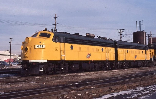 C&NW F7A - Number - 421-415 w/Another - ORIG - KR - rals1876