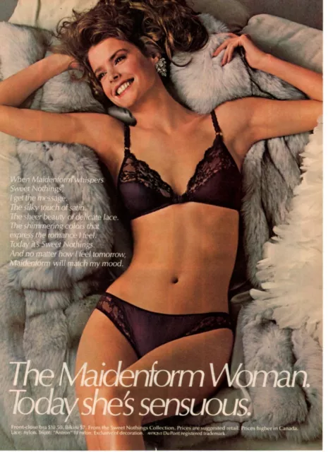 Vintage advertising print Fashion Ad PLATEX Bra Discretion Natural Not  Naked 83 