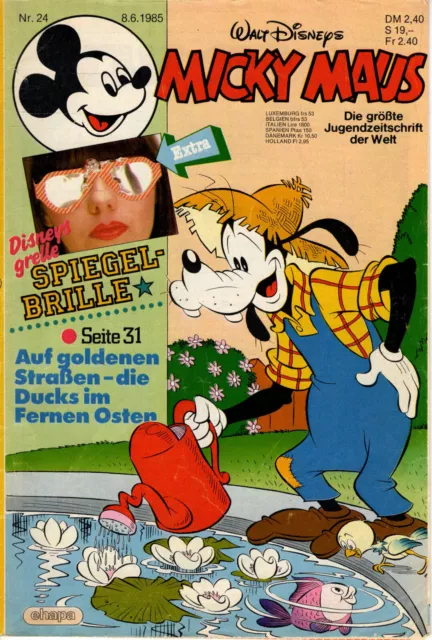 Micky Maus Heft Nr. 24 1985 Walt Disney Egmont Ehapa Verlag GmbH MIT GIMMIG