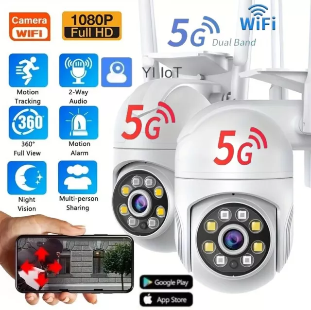 Telecamera Videosorveglianza WiFi 2.4/5G Per Esterno e Interno Full HD Dual Band