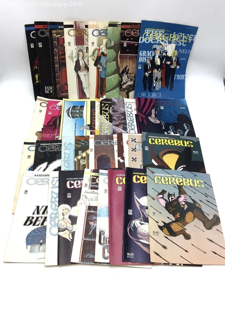 33 Vintage 1980s Aardvark-Vanaheim Comic Book(s) Cerebus Series Collection Lot