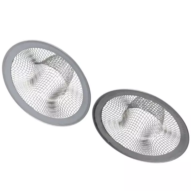 2 pcs Silver Sink Strainer 2.75" Sink Stopper  for Bathroom Bathtub Drain