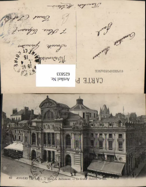625833,Angers Place du Ralliement Le Grand Theatre Theater France