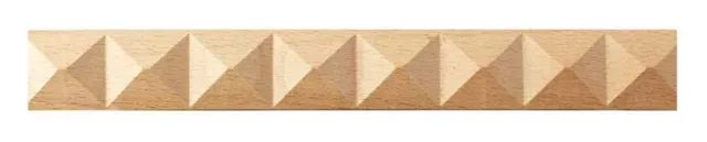 Pyramidenleiste 16 x 5  mm, Buche roh Länge 2440 mm (8 Stück)
