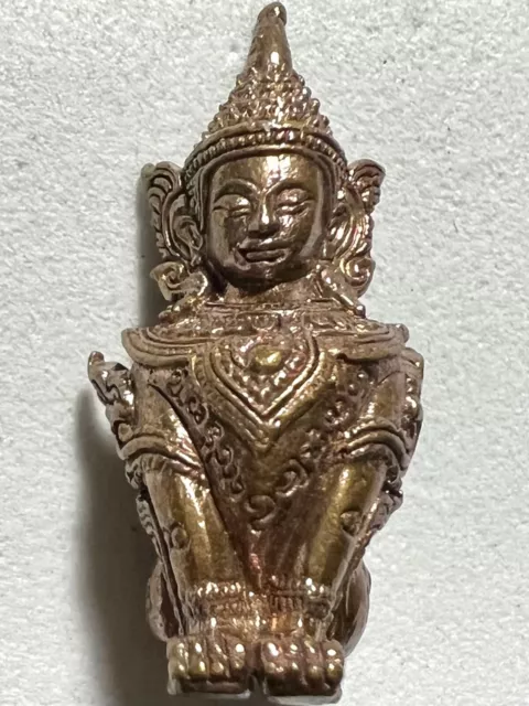 Thepnorasingha Phra Lp Rare Old Thai Buddha Amulet Pendant Magic Ancient Idol#2