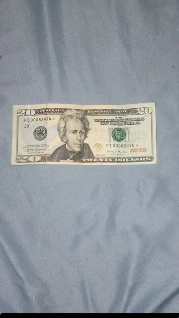 Series 2017 A Twenty Dollar ($20) * STAR * Note; ; 320,000 Run. S# PI00082474*