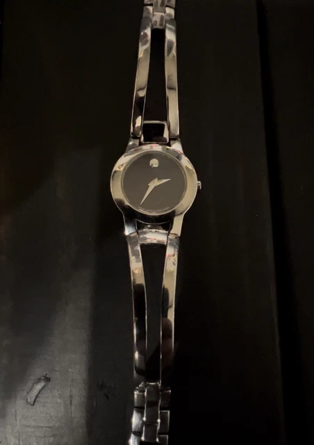 Movado Amorosa Womens Watch - Black and Stainless Steel - 13052044