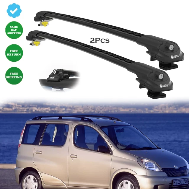 Barres De Toit Pour Toyota Yaris Cross 2020-2025 - Kit 2 Barres Aluminium Noir, Aérodynamiques, Haute Capacité