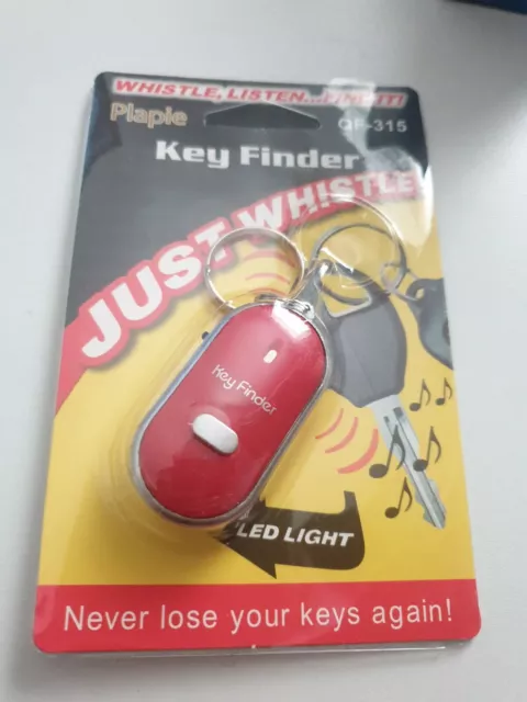 Find my Keys with Whistle Key Finder Localizador Flash Pitido Llavero LED Luz ROJO