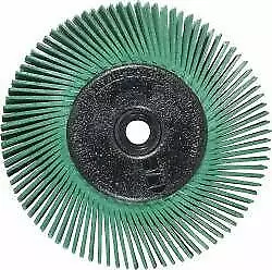 3M Radial Bristle Brush, 6" Diam, 1/2" Face x 1" Hole, Coarse Grade 50 Grit 3M Radial Bristle Brush, 6" Diam, 1/2" Face x 1" Hole, Coarse Grade 50 Grit