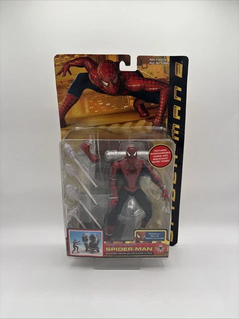 特撮 Spider-Man Spider-Man 2: The Movie Twist N&#39; Shoot Spider-Man Action Figure with Street Fighting and Web Slinging Actions spider-man-2-new-item-006.jpg