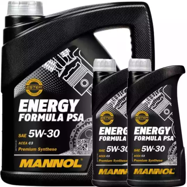 2x1L+1x4L MANNOL NRG FORMULA PSA 5W30 MOTORÖL passend für PSA B71 2290 ACEA C2