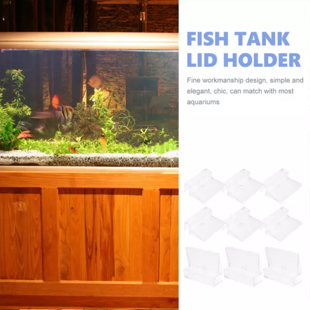 16Pcs Sturdy Fish Tank Aquarium Lid Holders for Aquarium Lid Bracket Fish Tank 3