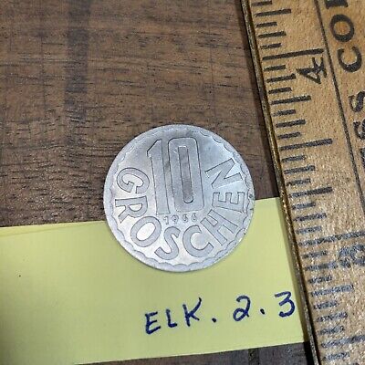 AUSTRIA 1966 10 Groschen, Nice Shape, Free Shipping, Lot ELK.2.3 — World Coin 3