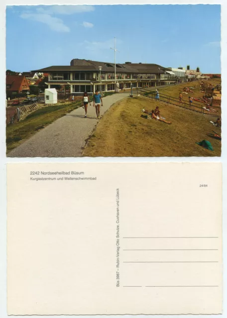 59415 - Busum - spa center and wave swimming pool - old postcard