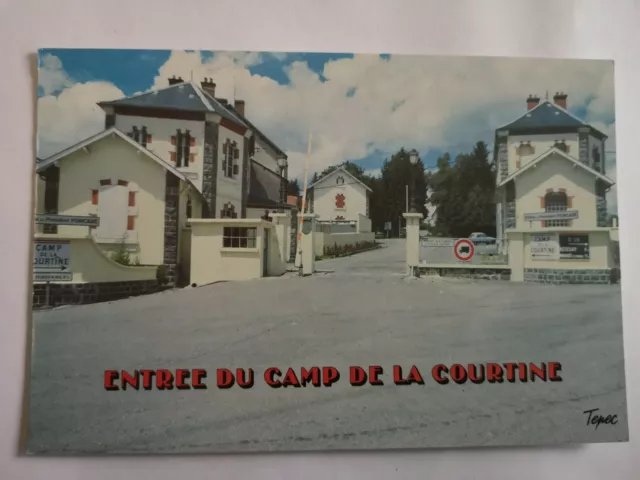 CPM entrée du camp de la Courtine Caserne Militaires dept-23