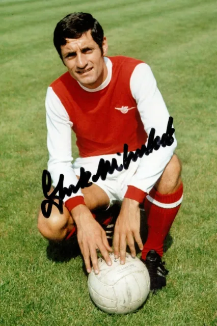 Frank McLintock Signed 6x4 Photo Arsenal Gunners Autograph Memorabilia + COA