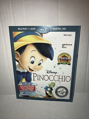Pinocchio: Walt Disney Signature Collection (Blu-ray + DVD+DIGI) NEW/SEALED