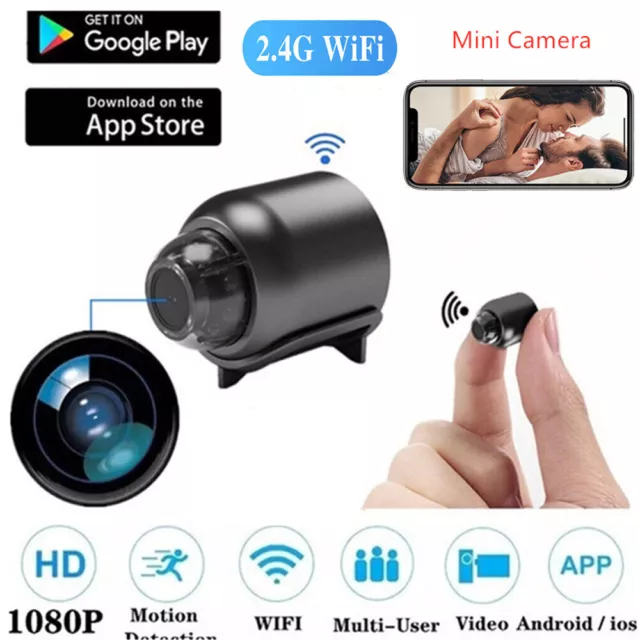 WiFi HD Mini Spy Camera 1080P Hidden IP Night Vision Camcorder Home Security Cam