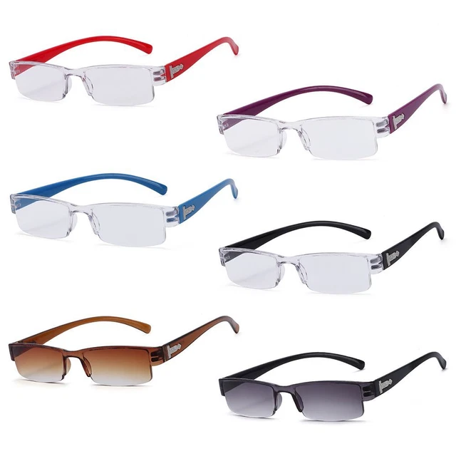 Lens Ultra-light Readers Eyewear Half Frame Reading Glasses Presbyopic Glasses
