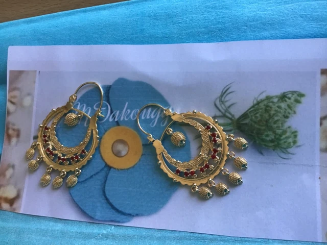 Boucles D'oreilles Enfant Style Savoyard - Pendant Hérisson Zirconium