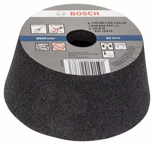 Bosch Coupe Roue ,Conique,Pierre / Béton, Ø 90 - 110 MM, H: 55 MM, K 30