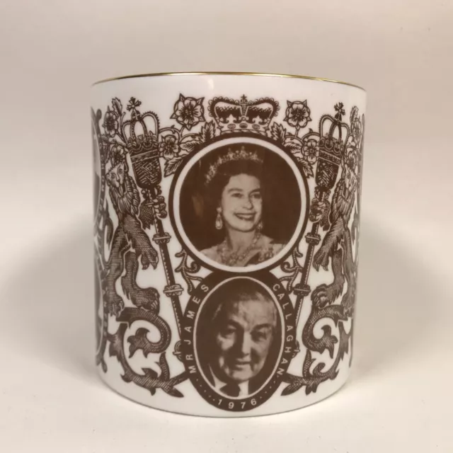 Crown Staffordshire Observer Queen Elizabeth Prime Ministers 1952-1977 Large Mug
