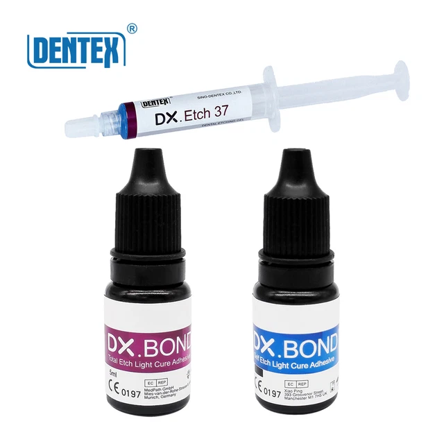 Dental DX.BOND V/VII Self Etch Light Cure Bonding Adhesive/Acid Etching Gel 37%