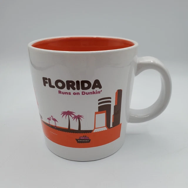 DUNKIN' DONUTS "Florida Runs on Dunkin" Coffee Mug/Cup, 2013, 12oz