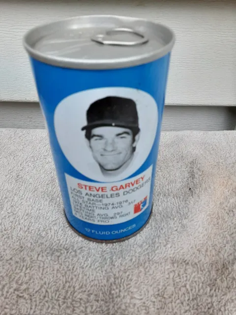 Rc Cola Mlb Steve Garvey  Straight Steel Soda Can Cans Empty Gar