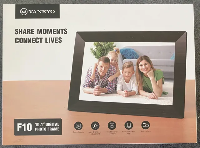 VANKYO F10 FHD WiFi Digital Photo Frame, 10.1 inch Touch Screen, 1920X1200