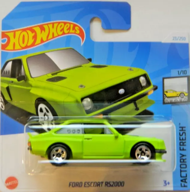 HOT WHEELS 2024 A Case Ford Escort RS2000 Mk2, light green, short card