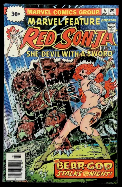 Marvel Feature 5 Red Sonja Rare 30 Cent Price Variant