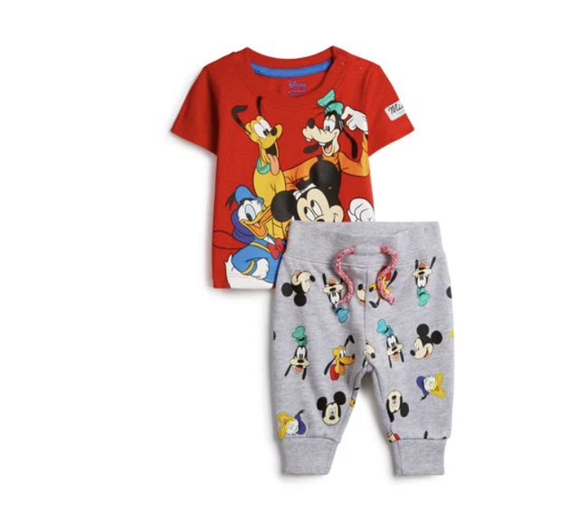 Disney Mickey Mouse & Friends 2 piece Baby Boy Tracksuit Set 0-36 Months Primark