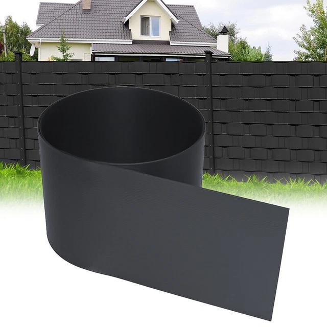 PVC Sichtschutzstreifen Für Gartenzaun – Wetterfeste, UV-beständige Streifen Für Doppelstabmatten, 250 Cm X 19 Cm