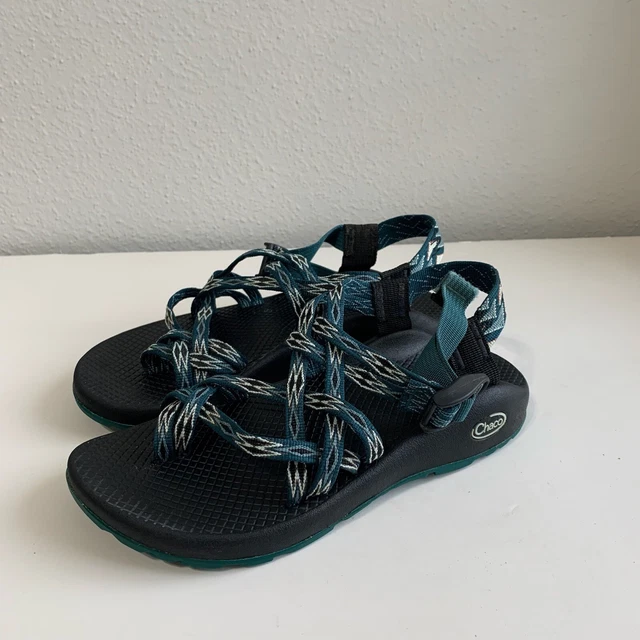 CHACO WOMENS SANDALS Size 9 Teal Green ZX 2 Dagger Classic