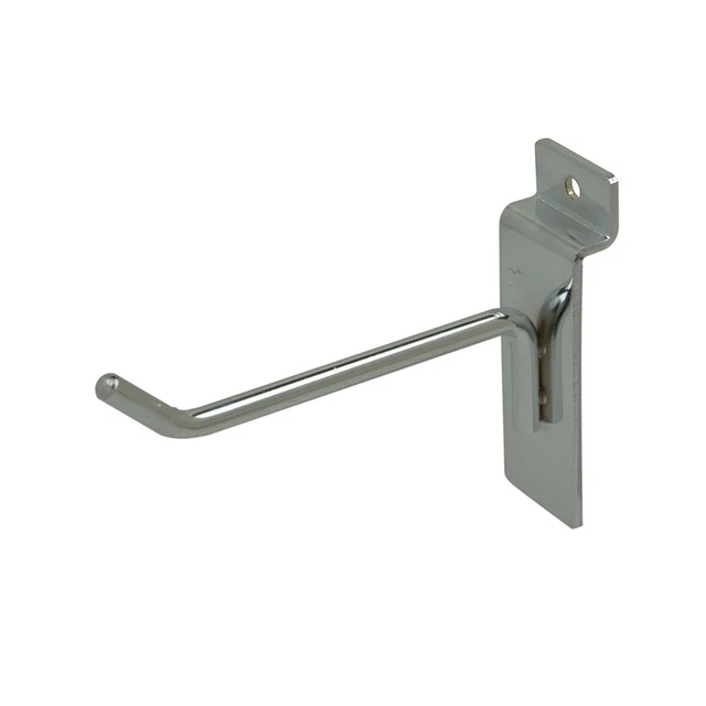 4” Slatwall Deluxe Hooks, Slatwall Hooks, Display Hooks for Panel, Ch...