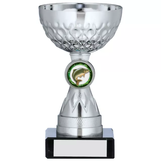 Multisport Budget Argent Récompense Coupe École Trophy Pêche Gratuit Gravé A0105 2