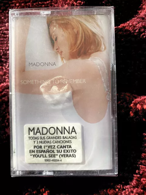 Madonna Sellado Algo Para Recordar España Cassette K& Promo Hype Pegatina Veras