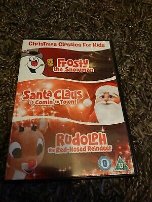 Frosty the Snowman, Santa Claus Is Comin To Town, Rudolph (DVD 2012) 3 Disc Set
