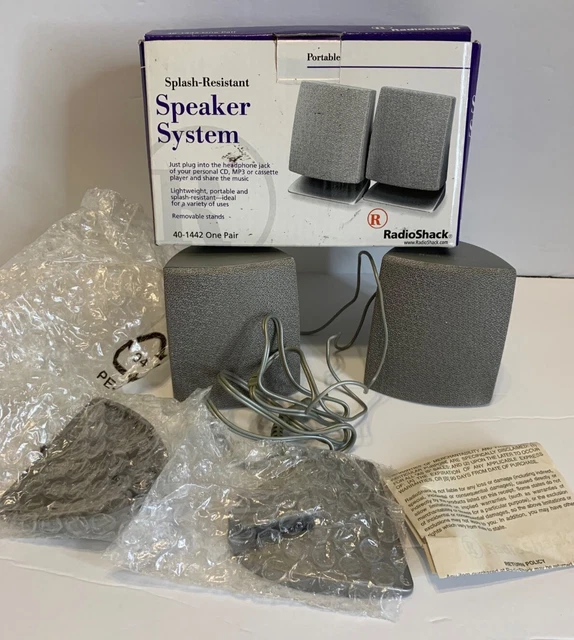 Vintage Radio Shack Headphone Jack Speaker System