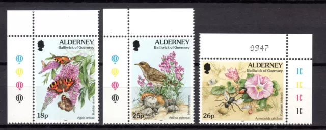 Flora & Fauna, MiNr.: 100 - 102, unmounted mint /never hinged, 1997, Alderney