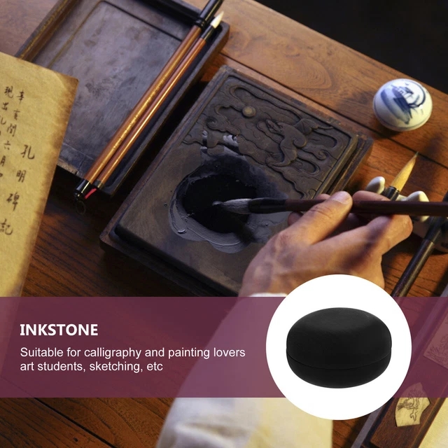 1pc Malerei Inkstone Chinesische Kalligraphie Tinte Stein 3