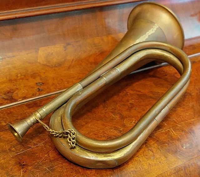 BRITISH PALESTINE WW2 Combat Horn Bugle Military Trumpet Great Britain