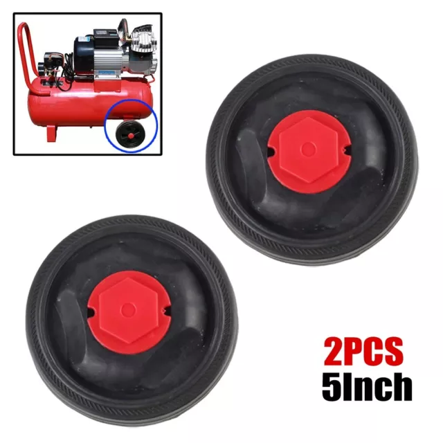 Reliable Shock Resistant Caster Wheels for 5 Inch Air Compressor Accessories