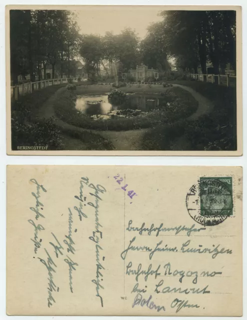 86655 - Beringstedt - Echtfoto - Ansichtskarte, gelaufen 1941