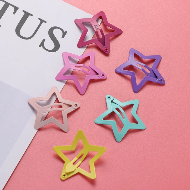 Barrettes Bubble star - Or (paire)