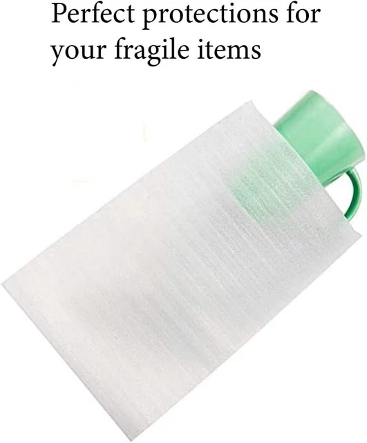 50 Cushion Foam Pouches 7-1/2" X 12", Foam Wraps Cup Pouches, Protect Mug, Glass