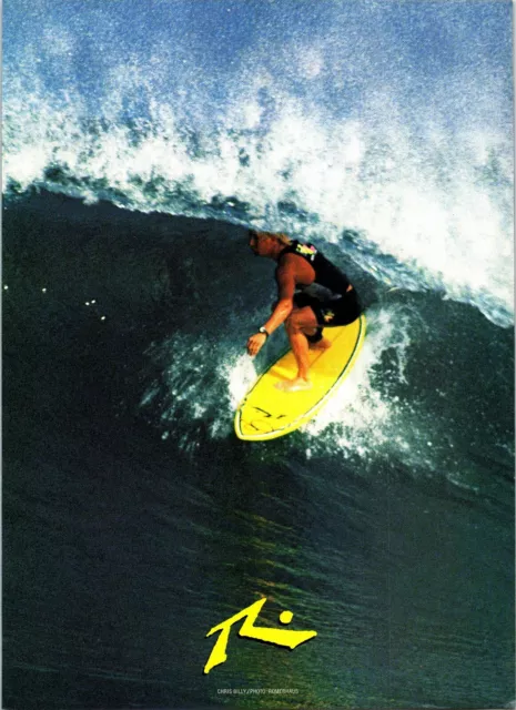 Rusty Surfboards Chris Billy Print Ad Wall Art Decor Photo by Romerhaus