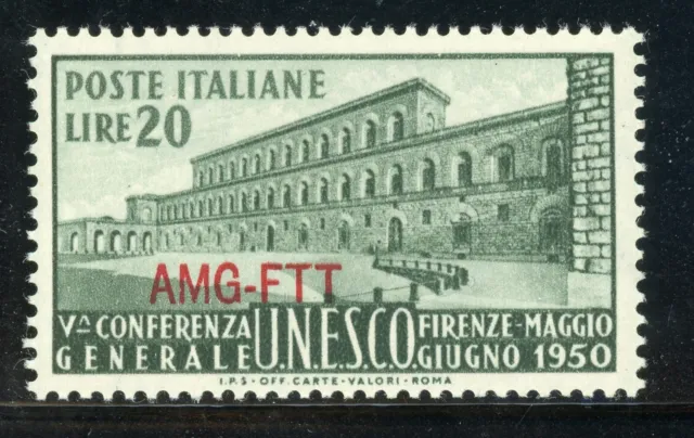 AMG-FTT Trieste MNH: Scott #72 20l 5th UNESCO General Conf. CV$5+
